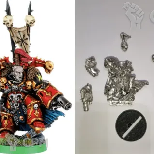 Описание картинки Chaos Lord with Power Fist от thymeQ по цене 2 300руб | Свободный Рынок Миниатюр - СРМ