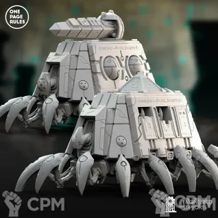 Описание картинки Doomsday Ark, Ghost Ark/One Page Rules - Robot Legions - Tanks от Laboratory of Chaos по цене 2 200руб | Свободный Рынок Миниатюр - СРМ