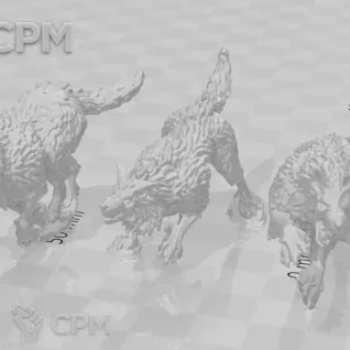 Описание картинки Wolf Guard Headtakers только волки от Laboratory of Chaos по цене 300руб | Свободный Рынок Миниатюр - СРМ
