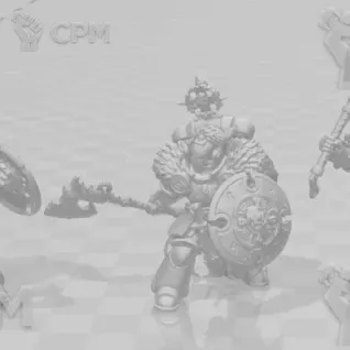 Описание картинки Wolf Guard Headtakers только пехота от Laboratory of Chaos по цене 300руб | Свободный Рынок Миниатюр - СРМ