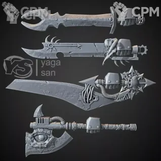 Описание картинки CSM Accursed Weapons v2 от Стальные Небеса по цене 160руб | Свободный Рынок Миниатюр - СРМ