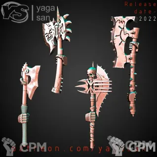 Описание картинки CSM Accursed Power Axe's от Стальные Небеса по цене 160руб | Свободный Рынок Миниатюр - СРМ