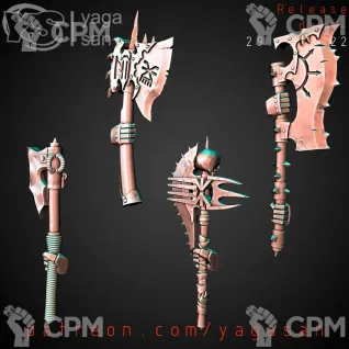 Описание картинки CSM Accursed Power Axe's от Стальные Небеса по цене 160руб | Свободный Рынок Миниатюр - СРМ