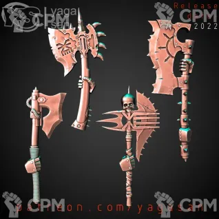 Описание картинки CSM Accursed Power Axe's от Стальные Небеса по цене 160руб | Свободный Рынок Миниатюр - СРМ
