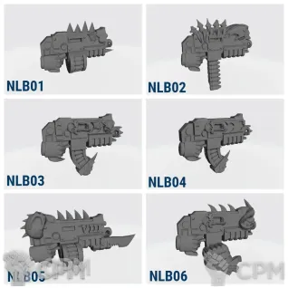 Описание картинки Night Lords Bolters от Стальные Небеса по цене 120руб | Свободный Рынок Миниатюр - СРМ