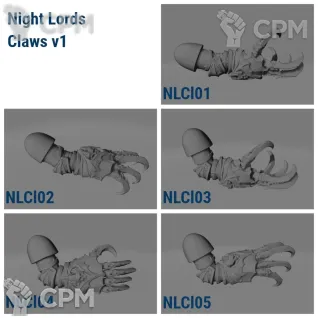 Описание картинки Night Lords Claws v1 от Стальные Небеса по цене 250руб | Свободный Рынок Миниатюр - СРМ