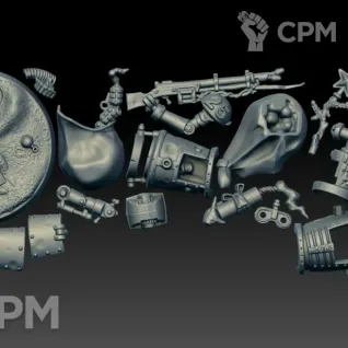 Описание картинки Red Gobbo and Tinboy (Scan) от AxeL's Forge по цене 425руб | Свободный Рынок Миниатюр - СРМ