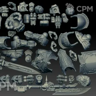 Описание картинки Achillus And Galatus Dreadnought (Scan) от AxeL's Forge по цене 1 100руб | Свободный Рынок Миниатюр - СРМ