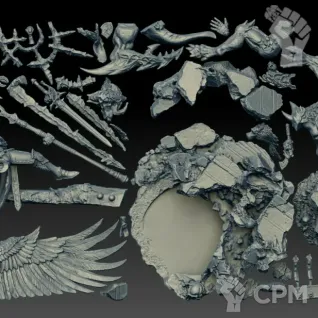 Описание картинки Sanguinius, Primarch of the Blood Angels Legion (Scan) от AxeL's Forge по цене 2 200руб | Свободный Рынок Миниатюр - СРМ