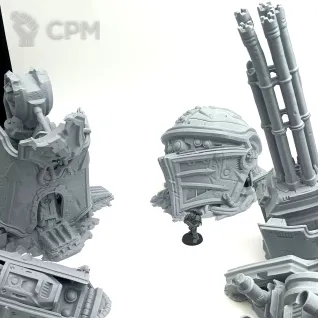 Описание картинки Уничтоженный Титан - Sci-Fi Террейн от Terrain Print по цене 4 100руб | Свободный Рынок Миниатюр - СРМ