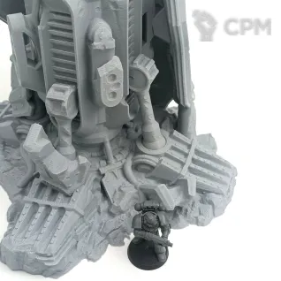 Описание картинки Уничтоженный Титан - Sci-Fi Террейн от Terrain Print по цене 4 100руб | Свободный Рынок Миниатюр - СРМ