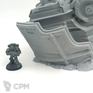Описание картинки Уничтоженный Титан - Sci-Fi Террейн от Terrain Print по цене 4 100руб | Свободный Рынок Миниатюр - СРМ