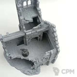 Описание картинки Разрушенный дом Аркенфела №3 - Фэнтези Террейн от Terrain Print по цене 2 300руб | Свободный Рынок Миниатюр - СРМ