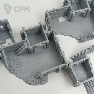 Описание картинки Разрушенный дом Аркенфела №3 - Фэнтези Террейн от Terrain Print по цене 2 300руб | Свободный Рынок Миниатюр - СРМ