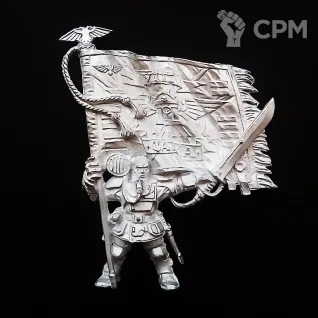Описание картинки Warhammer 40000 Astra Militarium Sergeant Kell Metal от FULL METAL по цене 600руб | Свободный Рынок Миниатюр - СРМ