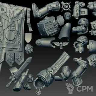 Описание картинки Ancient in Terminator Armour (Scan) от AxeL's Forge по цене 400руб | Свободный Рынок Миниатюр - СРМ