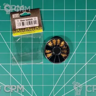 Описание картинки Green Stuff World Chaos Symbols Used (x200) от Каджит по цене 1 098руб | Свободный Рынок Миниатюр - СРМ