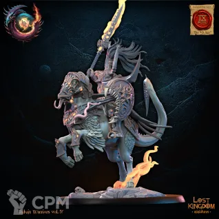 Описание картинки Chaos Lord on Daemonic Mount от Daniilfedyakov по цене 720руб | Свободный Рынок Миниатюр - СРМ