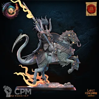 Описание картинки Chaos Lord on Daemonic Mount от Daniilfedyakov по цене 720руб | Свободный Рынок Миниатюр - СРМ