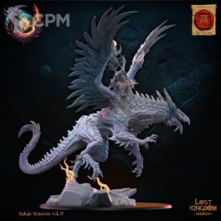 Описание картинки Chaos Lord on Chaos Dragon от Daniilfedyakov по цене 7 800руб | Свободный Рынок Миниатюр - СРМ
