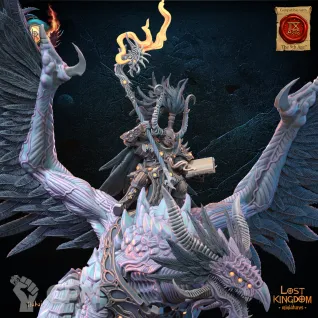 Описание картинки Chaos Lord on Chaos Dragon от Daniilfedyakov по цене 7 800руб | Свободный Рынок Миниатюр - СРМ