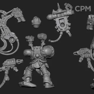 Описание картинки Iron Priest от Laboratory of Chaos по цене 200руб | Свободный Рынок Миниатюр - СРМ