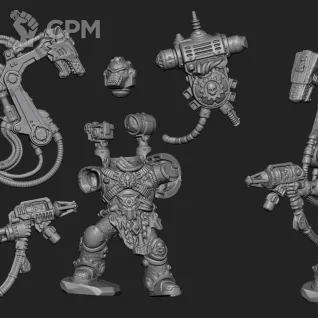 Описание картинки Iron Priest от Laboratory of Chaos по цене 200руб | Свободный Рынок Миниатюр - СРМ