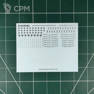 Описание картинки Tomb Kings Team Transfer Sheet (Декали) от Vault Boy по цене 1 298руб | Свободный Рынок Миниатюр - СРМ