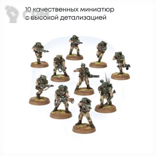 Описание картинки Cadian Shock Troops от JustCake по цене 800руб | Свободный Рынок Миниатюр - СРМ