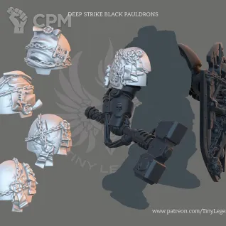 Описание картинки Deathwatch Terminator shoulder pads от Helnex workshop  по цене 30руб | Свободный Рынок Миниатюр - СРМ