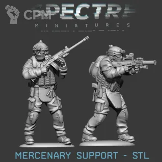 Описание картинки Merc Support от Manufactorum76 по цене 300руб | Свободный Рынок Миниатюр - СРМ