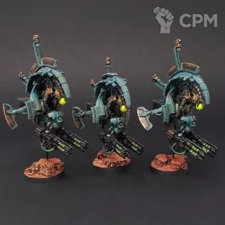 Описание картинки Necron Tomb Blades 3 модели от Mekboy Workshop по цене 980руб | Свободный Рынок Миниатюр - СРМ