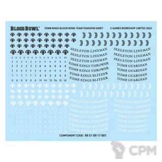 Описание картинки Tomb Kings Team Transfer Sheet (Декали) от Vault Boy по цене 1 298руб | Свободный Рынок Миниатюр - СРМ