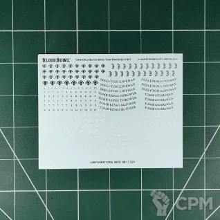 Описание картинки Bretonnian Team Transfer Sheet (Декали) от Vault Boy по цене 998руб | Свободный Рынок Миниатюр - СРМ
