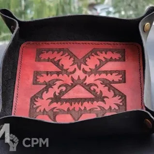 Описание картинки Символ Кхорна/Dice Tray Khorne/Лоток/Дайс Трей/Арена/Тарелка от Krontwar по цене 3 500руб | Свободный Рынок Миниатюр - СРМ