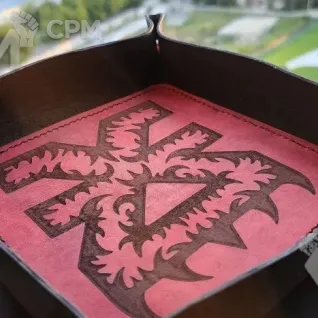 Описание картинки Символ Кхорна/Dice Tray Khorne/Лоток/Дайс Трей/Арена/Тарелка от Krontwar по цене 3 500руб | Свободный Рынок Миниатюр - СРМ