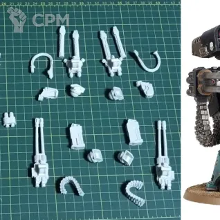 Описание картинки Deredeo Dreadnought: Anvilus Configuration от Fel по цене 1 500руб | Свободный Рынок Миниатюр - СРМ