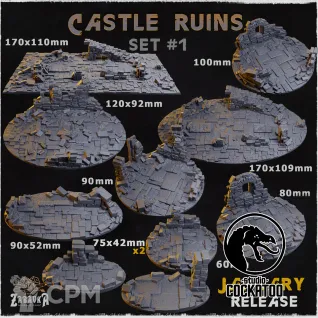 Описание картинки Castle Ruins топпер 170х109 от Studio Cockatoo по цене 700руб | Свободный Рынок Миниатюр - СРМ