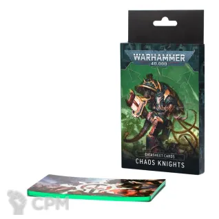 Описание картинки Набор дата карточек Warhammer 40000 DATASHEET CARDS: CHAOS KNIGHTS на английском языке от Дауран по цене 2 750руб | Свободный Рынок Миниатюр - СРМ