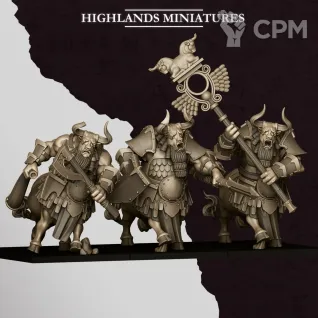 Описание картинки Sons of Marduk Minotaur with modular one handed weapons от 3DPrintClub по цене 630руб | Свободный Рынок Миниатюр - СРМ