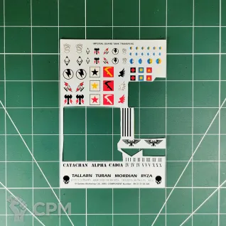 Описание картинки Imperial Guard Tank Transfer Sheet (Декали) Б/У II от Vault Boy по цене 198руб | Свободный Рынок Миниатюр - СРМ