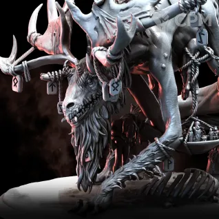 Описание картинки The Woe Stag от Naggaroth Night по цене 6 000руб | Свободный Рынок Миниатюр - СРМ