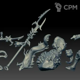 Описание картинки Akhelian Thrallmaster (Scan) от AxeL's Forge по цене 150руб | Свободный Рынок Миниатюр - СРМ