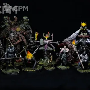 Описание картинки «Двор Семиглавого Змея» (The Court of the Seven-Headed Serpent) - расширенная варбанда. от Covenbrush по цене 16 666руб | Свободный Рынок Миниатюр - СРМ