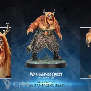 Описание картинки Warhammer Quest Darkwater Drasher Vorn, The Rampaging Beast, на литниках от Black Legion Hall по цене 1 300руб | Свободный Рынок Миниатюр - СРМ