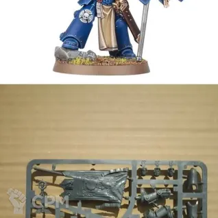 Описание картинки Ancient in Terminator Armour из распила Crux Terminatus от Black Legion Hall по цене 3 630руб | Свободный Рынок Миниатюр - СРМ