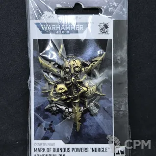 Описание картинки Mark of ruinous powers "Nurgl" Брошь эмблема марки "Нургл" от Fle94 по цене 1 900руб | Свободный Рынок Миниатюр - СРМ
