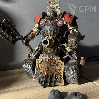 Описание картинки Khorne Lord of Skulls от Mark Lisovoy по цене 18 000руб | Свободный Рынок Миниатюр - СРМ