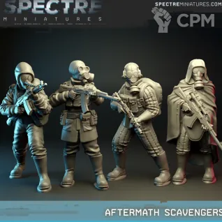 Описание картинки Aftermath Scavengers от Wardog Workshop по цене 800руб | Свободный Рынок Миниатюр - СРМ