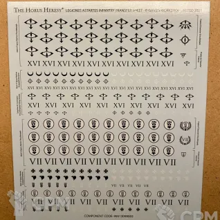 Описание картинки Legion Astartes Infantry Transfer Sheet от notr3d по цене 356руб | Свободный Рынок Миниатюр - СРМ